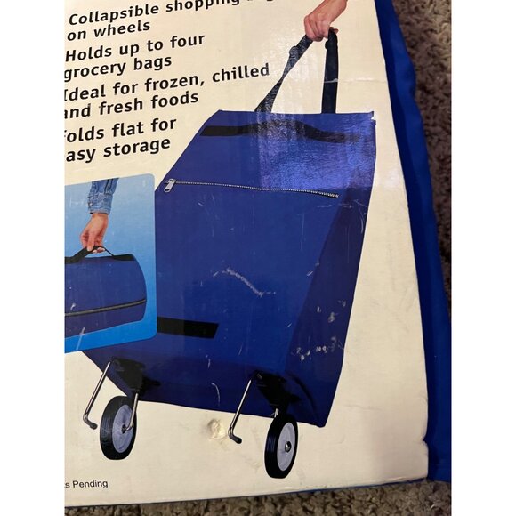 Vintage Innovon StayzCold Insulated Cool Cart NEW Old Stock Blue/ Black - Picture 6 of 11